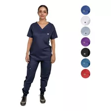 Pijama Quirurjica Uniforme Medico Jogger Mujer Algodon