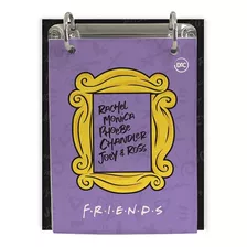 Caderno Argolado Mini Escolar Universitário Friends Warner Cor Lilás