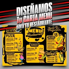 Diseñamos Tu Carta Menu Para Restaurantes Diseño Impresión 