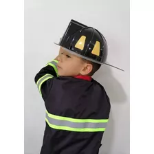 Jueguete Set Niños Bomberos Juego Disfraz Rol Chaqueta Negra