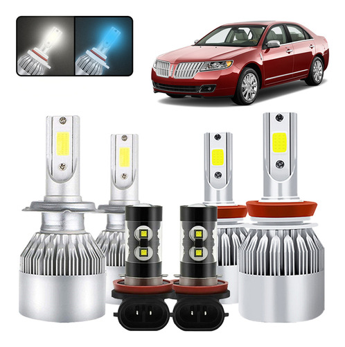 Kit De Focos Led 9005 H11 9145 Para Lincoln Aviator 03-2005 Lincoln 