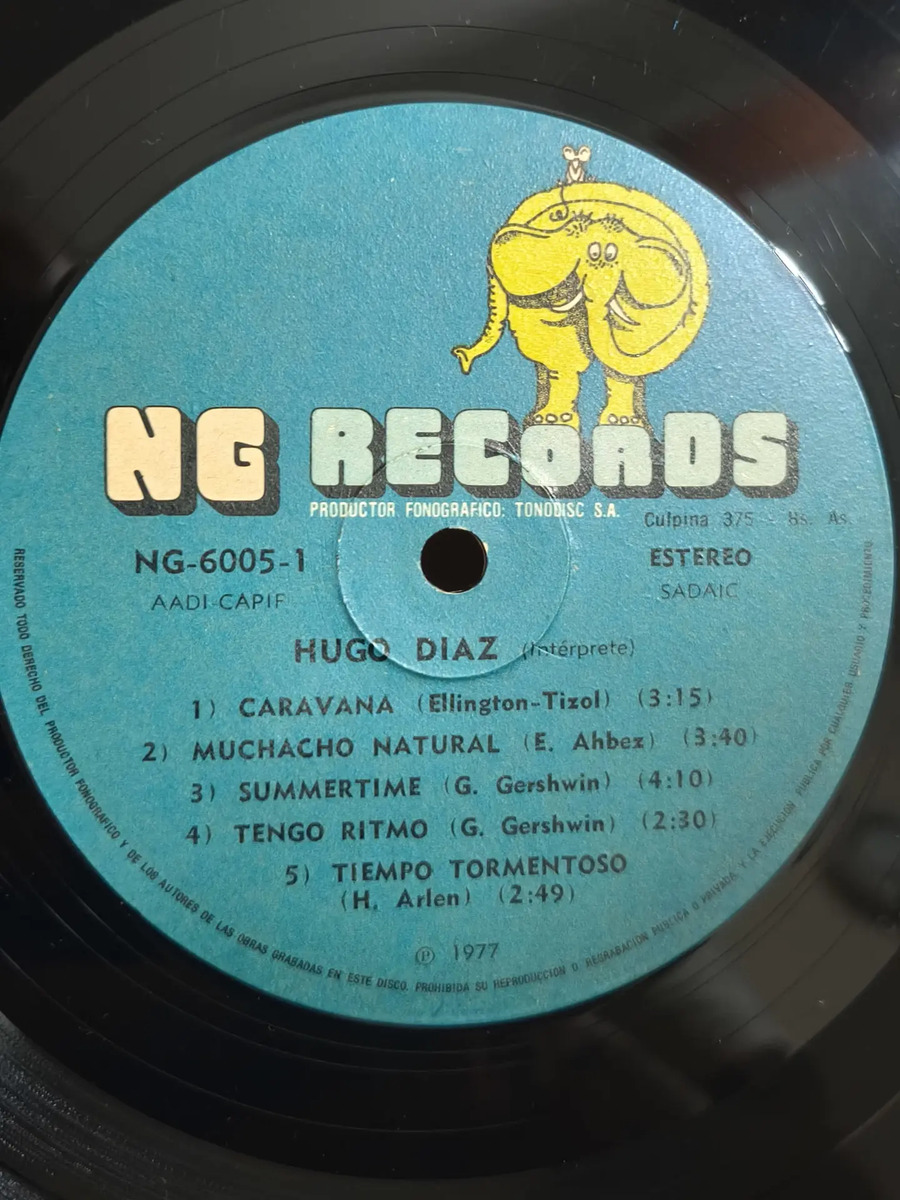 Hugo Díaz - Hugo Díaz - vinilo 1977