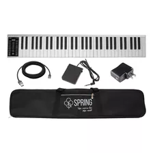 Kit Teclado Controlador Spring Seasons 61 Midi Usb 61 Teclas