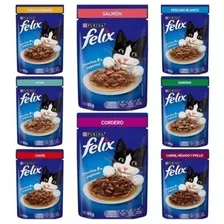 Caja Con 192 Sobres Purina Felix 85g Sabores