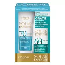 Kit Protetor Solar Loréal Paris Fps70 200ml + Facial