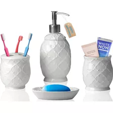 Set Accesorios De Baño Comfify White