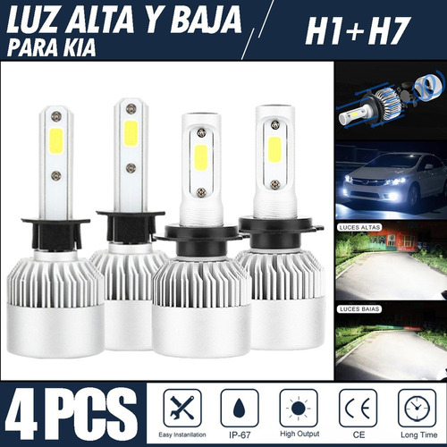 Kit De Focos Led 8000lm Luz Alta Y Luz Baja Para Kia Foto 9