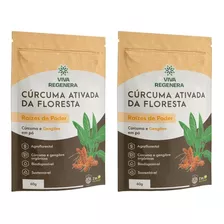 2un Cúrcuma Ativada Com Gengibre Em Pó 60g Viva Regenera