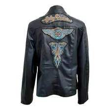 Jaqueta Feminina Biker Sintética Marisa Harley Davidson T44