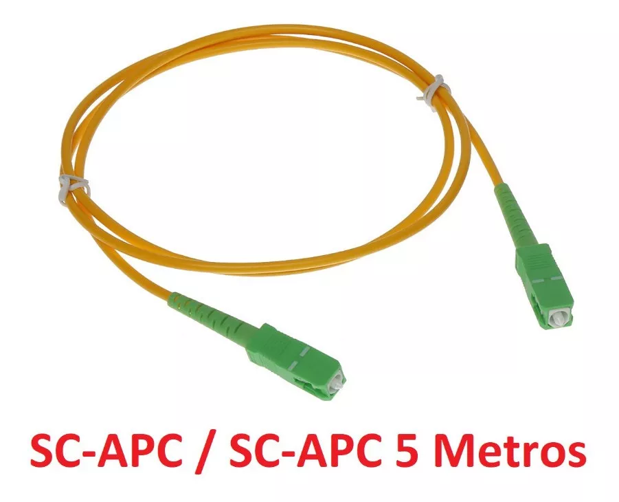 Cable Patch Cord Fibra Optica Sc-apc/ Sc-apc 5 Metros