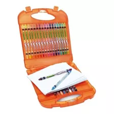 Set De Dibujo Crayola Maleta 25 Colores + 40 Hojas 20x15