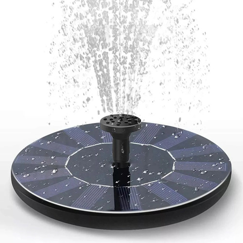 Fuente Solar Flotante 7 Boquillas 16 Cm De Diametro Pajaros