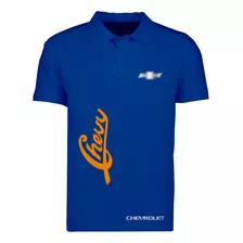 Playera Polo Mod Chevrolet Chevy Estampado En Reflejante