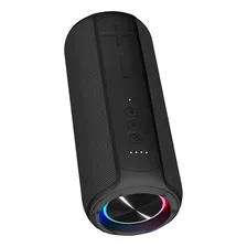 Parlante Bluetooth Jd E300 Inalámbrico Portátil Con Funcion Tws Color Negro Y Luz Led
