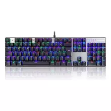 Teclado Mecânico Gamer Motospeed Rgb Outemu Switch Azul Cor De Teclado Preto Idioma Português Brasil