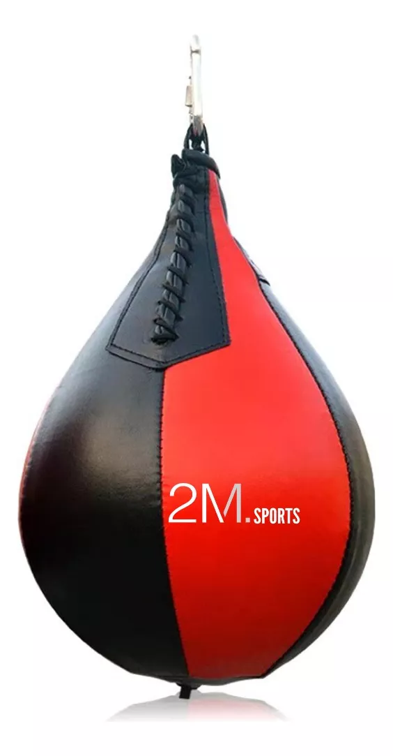 Pera De Boxeo Punching Ball Kit Bolsa Accesorios Cuero 2m 