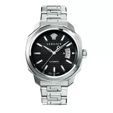 Reloj Hombre Versace Vag020016 Automátic Pulso Plateado Just