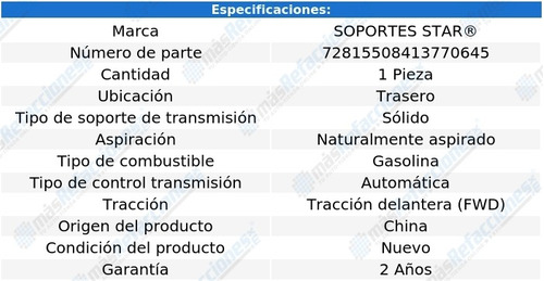 Soporte Transmisin Trasero Sorento 3.3l V6 14 Al 15 S Star Foto 2