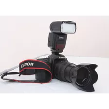 Canon Eos 50d - Lente 18-200 - Flash 580ex Ii