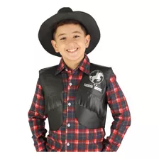 Colete Country Infantil Festa Junina Cowboy Xerife Caipira