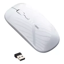 Mouse Com Display De Energia Silencioso Sem Fio Recarregável Cor Versão Do Display De Energia - Branco - Uv