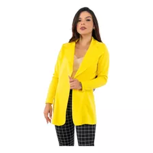 Blazer Bengaline Alfaiataria Feminino Social Sobretudo Moda