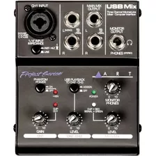 Art Usb Mix Placa De Sonido Mixer 3 Canales Grabacion Usb