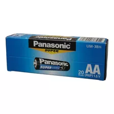 Pilas Panasonic Aa Super Hyper De Carbon Zinc R6 20 Unidades