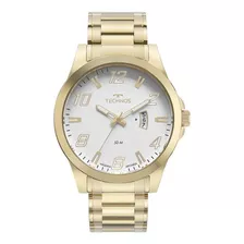 Relogio Technos Masculino Dourado E Prata Aço Inox