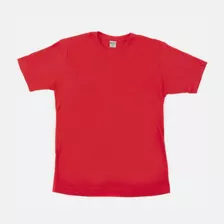 10 Camisetas 100% Poliéster Para Sublimação Na Cor Vermelha