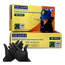 Guantes De Nitrilo Descartables Top Glove Caja X 100 Medium