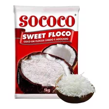 Coco Em Flocos Úmido Adoçado Sococo 1kg