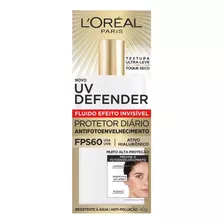 Protetor Solar Facial Uv Defender Fps60 40g L'oréal Paris
