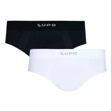 Kit 2 Cueca Lupo Slip Micromodal Sem Costura Adulto Ref. 681