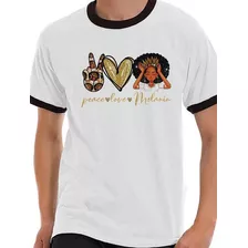 Camiseta Camisa Blusa Pwr Paz Amor Melanina I0613