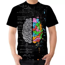 Camisa Camiseta Cérebro Fórmula Ciência Arte Conhecimento