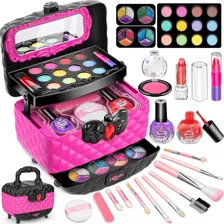 Juego De Maquillaje Lavable Hollyhi Para Niñas 41 Pz