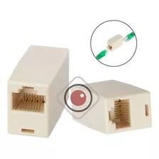 Ficha Unión Empalme Rj45 Adaptador Hembra Utp Cable De Red