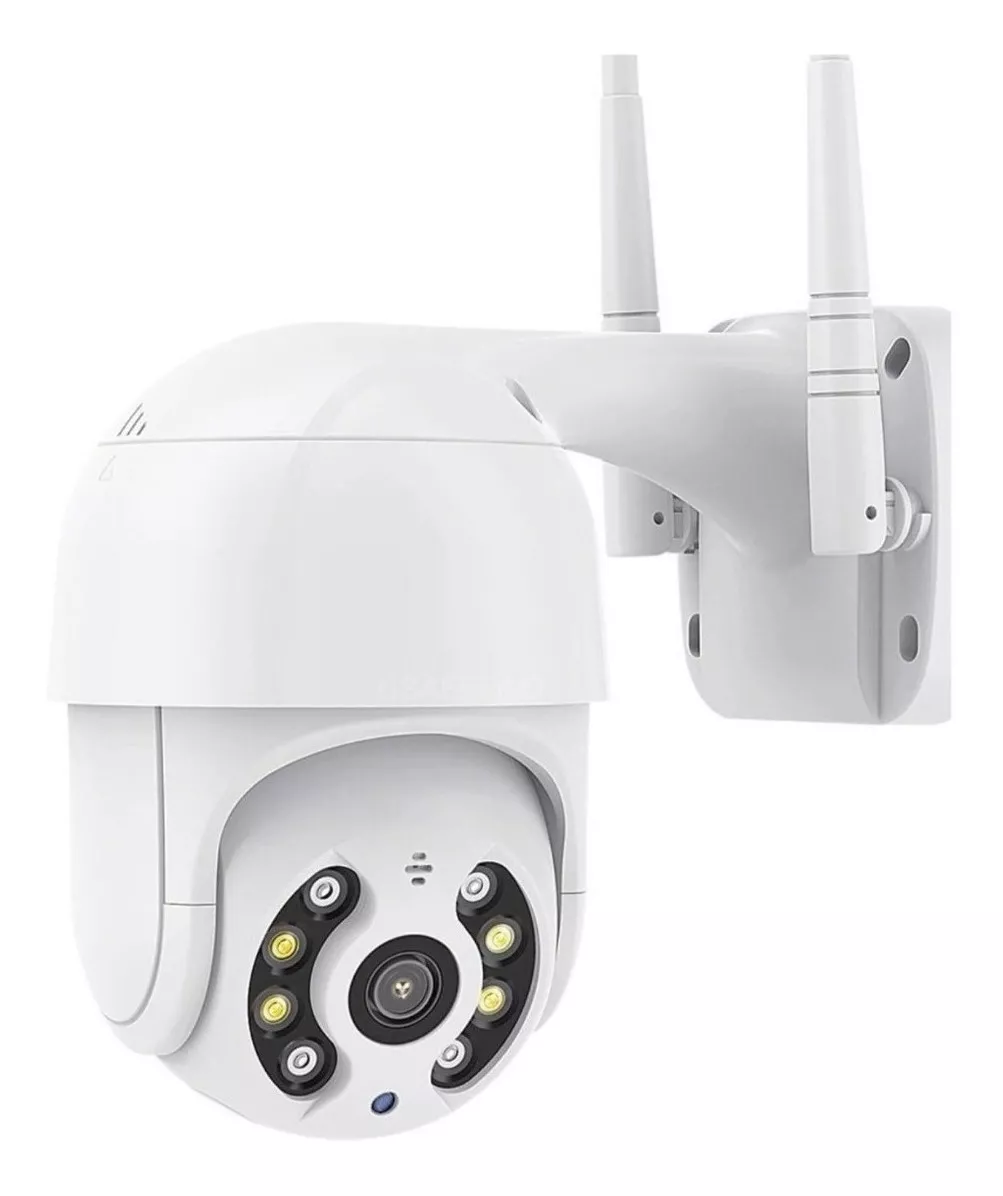 Câmera De Segurança Wi-fi Smart Camera Abq-a8 Com Resolução De 2mp Visão Nocturna Incluída Branca