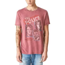 Lucky Brand Playera De Manga Corta Con Gráfico The Police P