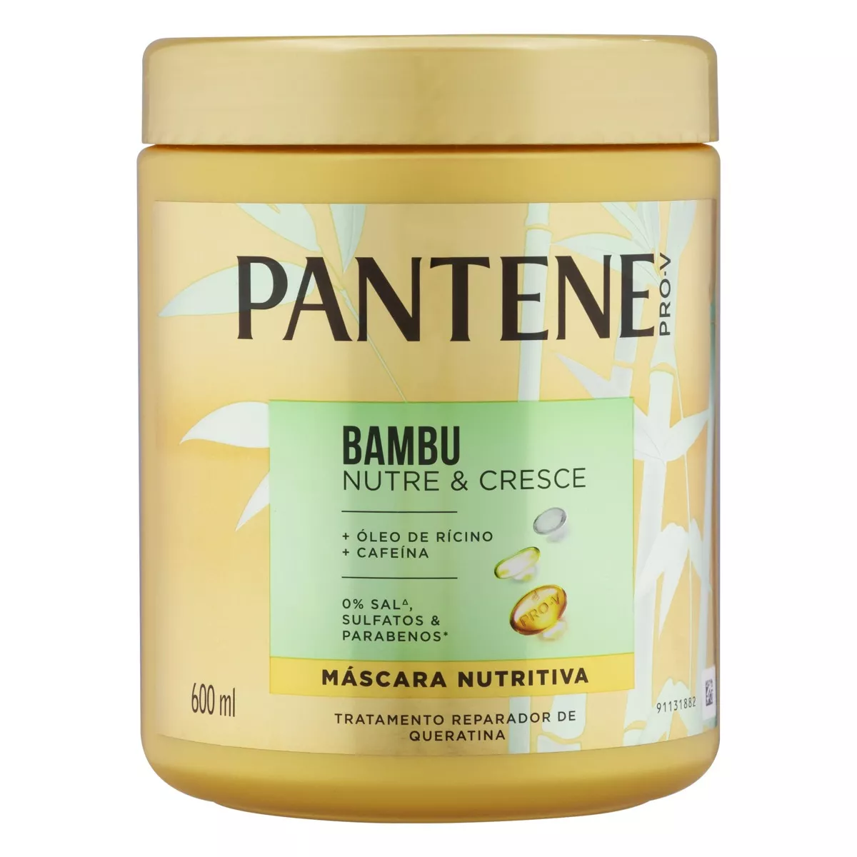 Máscara Nutritiva Bambu Nutre & Cresce Pantene 600 ml