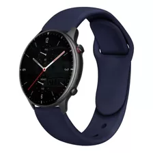 Brazalete De Silicona Suave Y Cómodo Amazfit Gtr 2 2e, Color Azul Oscuro