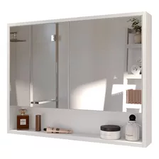 Armário Banheiro Superior Aéreo Espelheira 2 Portas Eros