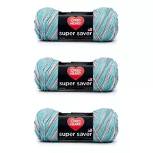 Hilo Red Heart Super Saver, Paquete De 3, Mezcla Islandesa,