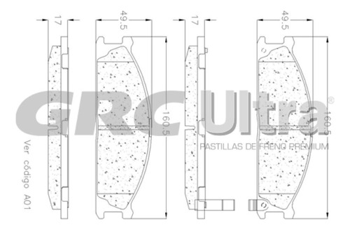 Balatas Delanteras Para Subaru Svx 1996 Foto 2