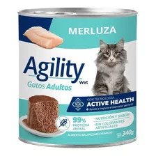 Alimento Húmedo Agility Para Gato Adulto Sabor Merluza En Lata De 340 g