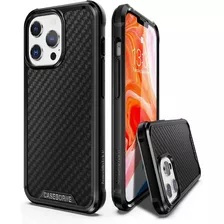 Funda Para iPhone 13 Pro 6.1 Fibra De Aramida Negra