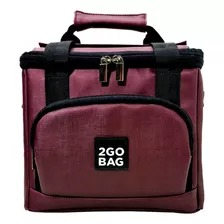 Marmiteira Térmica Bolsa Academia Fit 2gobag Mid Marsala Cor Bordô