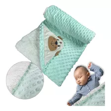 Cobija Termica Cobertor Ovejero Doble Faz Para Bebe Verde