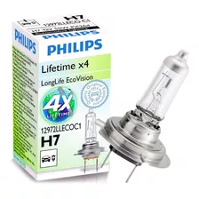 Lampada H7 12v 55w Original Philips Longlife X4 Dura Mais !